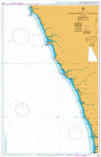 Nautical Chart BA 1509 Coondapoor to Vengurla 1992