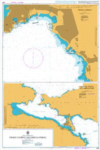 Nautical Chart BA 1599 Ormos Falirou and Limenas Porou 2011
