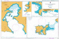 Nautical Chart BA 1636 Plans in the Northern Aegean Sea 1994