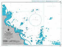 Nautical Chart BA 1686 Kunak and Approaches 1968