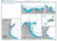 Nautical Chart BA 1712 Plans on the Coasts of Algeria and Tunisia 1968