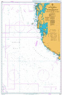 Nautical Chart BA 2672 Listafjorden to Selbjornsfjorden including Offshore Oil and Gas Fields 2011