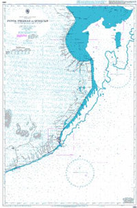 Nautical Chart BA 3065 Punta Piedras to Quequen 1976