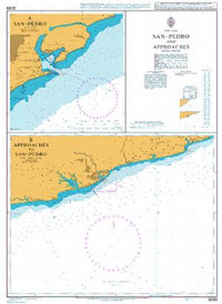 Nautical Chart BA 3099 San-Pedro and Approaches 2001