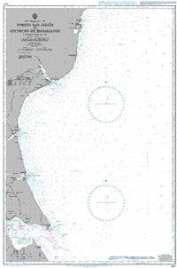 Nautical Chart BA 3107 Puerto San Julian to Estrecho de Magallanes 1964