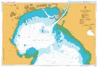 Nautical Chart BA 3214 Bur el Suweis Port of Suez 1996