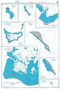 Nautical Chart BA 3269 Plans in the Gilbert Islands 1964