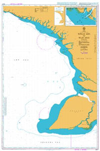 Nautical Chart BA 3527 Sungai Aika to Selat Muli 1988