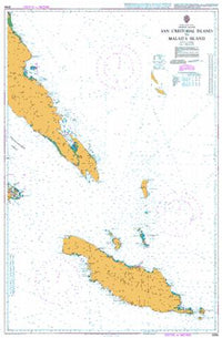 Nautical Chart BA 3998 San Cristobal Island to Malaita Island 2009