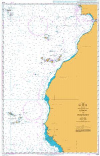 Nautical Chart BA 4104 Lisboa Lisbon to Freetown 2011