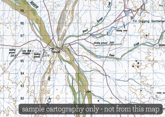 5550 MacDonnell Ranges NT Topographic Map 1st Edition by Geoscience Australia 2004