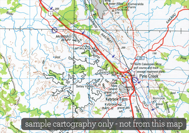 SE53-11 Brunette Downs NT Topographic Map (2nd Edition) by Geoscience Australia (2001)