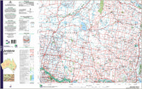 SI55-14 Jerilderie NSW VIC Topographic Map 3rd Edition by Geoscience Australia 2005