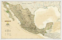 Mexico Executive Flat Travel Map by National Geographic 2010
