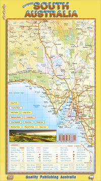 South Australia Compact Road Map by QPA