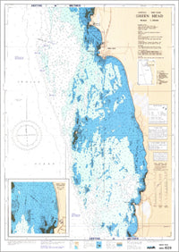Nautical Chart 628 Greenhead 1st Edition 1992