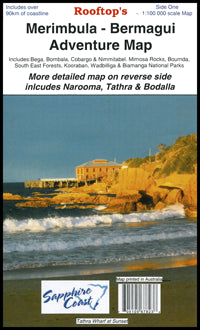 Merimbula - Bermagui Adventure Road Map 1st Edition by Rooftop Maps 2009