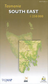 Tasmania South East Road Map 4th Edition by TasMap 2010