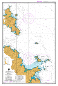 Nautical Chart NZ 531 Great Barrier Island to Mercury Bay 2011