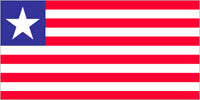 Liberia Flag 6ft x 3ft