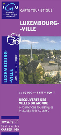 Luxembourg City 1st Edition City Map by IGN 2008
