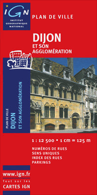 Dijon 1st Edition City Map by IGN 2010