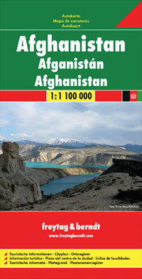 Afghanistan Road Map by Freytag and Berndt 2010