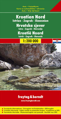 Croatia North Road Map by Freytag and Berndt 2010