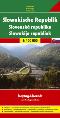 Slovak Republic Road Map by Freytag and Berndt 2009