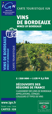 Wines of Bordeaux Road Map 1st Edition by IGN 2006