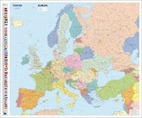 Michelin Europe Wall Map by Michelin 2009