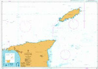 Nautical Chart BA 500 North East Approaches to Trinidad 2010