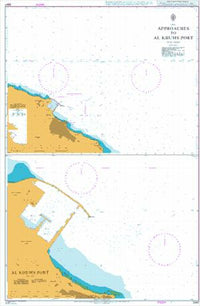 Nautical Chart BA 3347 Approaches to Al Khums Port 2010