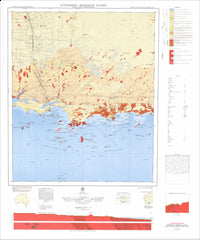 SI51-0610 Esperance-Mondrain Island WA Geological Map 1st Edition 1973