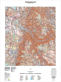 2134-III-SW Mundaring Topographic Map by Landgate 2011