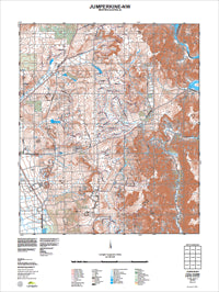 2134-IV-NW Jumperkine Topographic Map by Landgate 2011