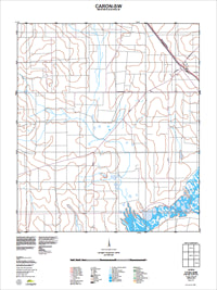 2138-I-SW Caron Topographic Map by Landgate 2011