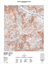 2234-III-NE Mount Observation Topographic Map by Landgate 2011