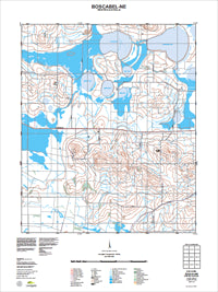2330-IV-NE Boscabel Topographic Map by Landgate 2011