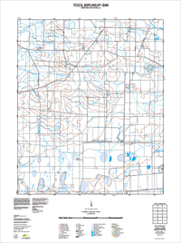 2429-I-SW Toolbrunup Topographic Map by Landgate 2011