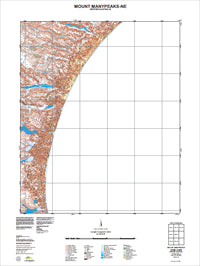 2528-II-NE Mount Manypeaks Topographic Map by Landgate 2011
