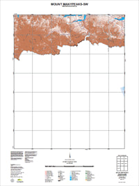2528-II-SW Mount Manypeaks Topographic Map by Landgate 2011