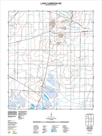 2535-I-NE Lake Campion Topographic Map by Landgate 2011