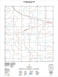 2536-I-NW Bonnie Rock Topographic Map by Landgate 2011