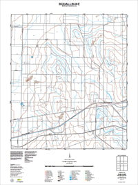 2635-II-NE Bodallin Topographic Map by Landgate 2011