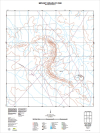 2647-III-SW Mount Beasley Topographic Map by Landgate 2011