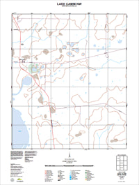 2832-III-NW Lake Camm Topographic Map by Landgate 2011