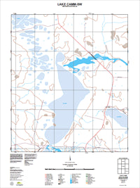 2832-III-SW Lake Camm Topographic Map by Landgate 2011