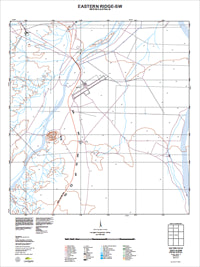 2851-II-SW Eastern Ridge Topographic Map by Landgate 2011