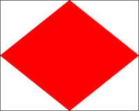 Maritime Signal Flag F Foxtrot